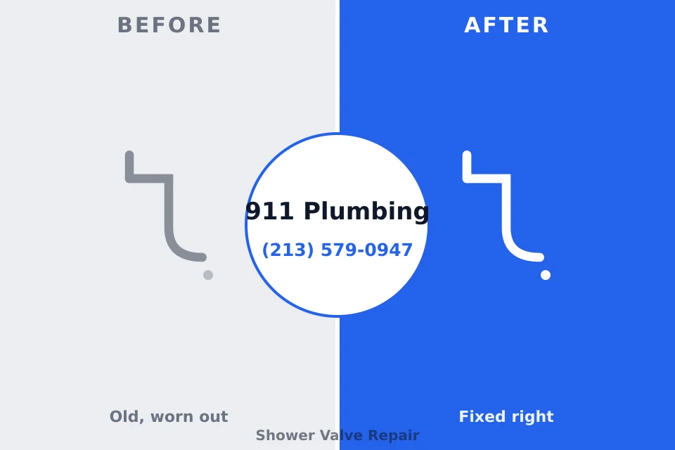 Before and after: plumbing repair Columbia City, OR